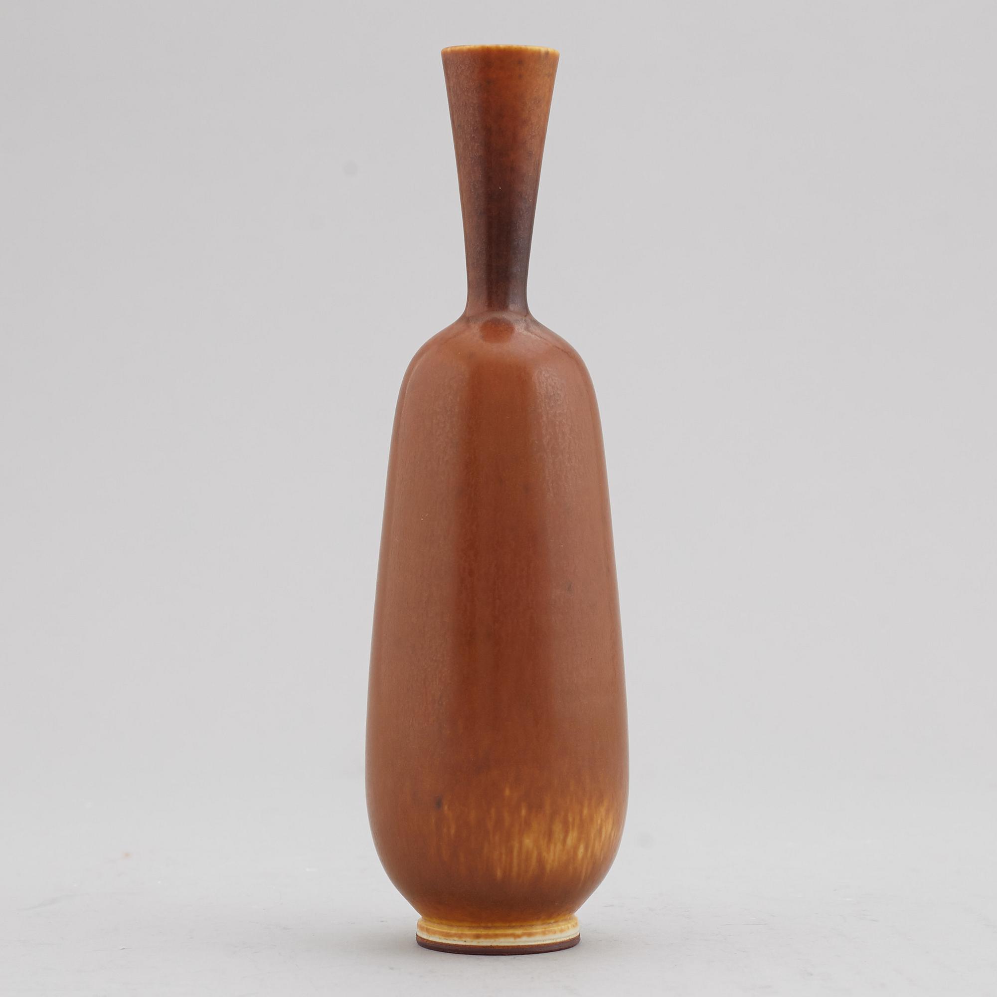BERNDT FRIBERG, a stoneware vase, Gustavsberg studio, Sweden 1964.