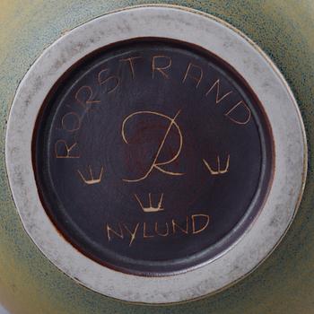 Gunnar Nylund, a stoneware vase / table lamp, Rörstrand, Sweden 1940s.