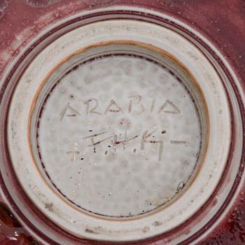 FRIEDL HOLZER-KJELLBERG, malja, keramiikkaa, signeerattu Arabia F.H.Kj.