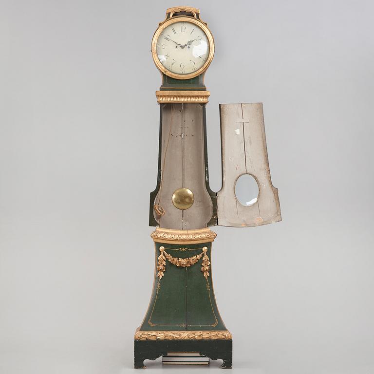 A Gustavian late 18th century longcase clock.