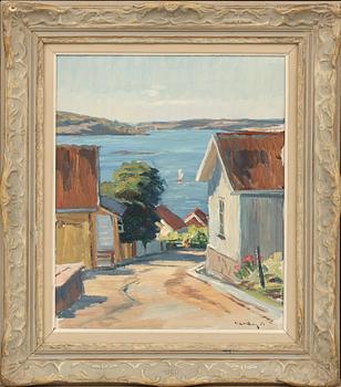 KARL LUNDBORG, oil on canvas, signed -50.