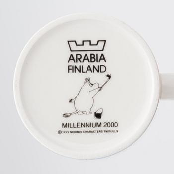 Muumimuki, posliinia, "Millennium", Moomin Characters, Arabia 1999-200.