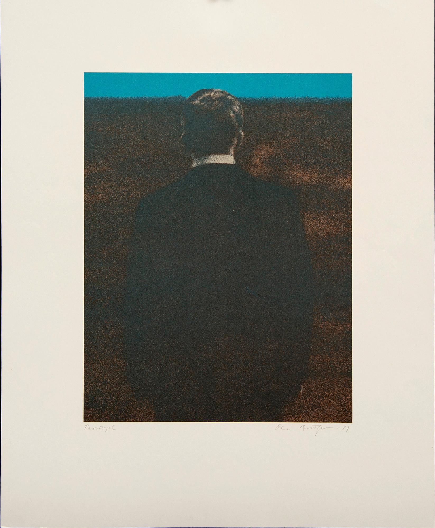 Ola Billgren, color lithograph, signed -81 trail print.