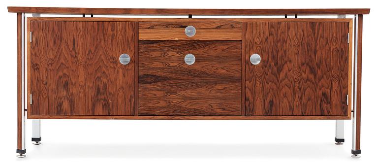 A Finn Juhl palisander sideboard, with aluminium details, CADO.