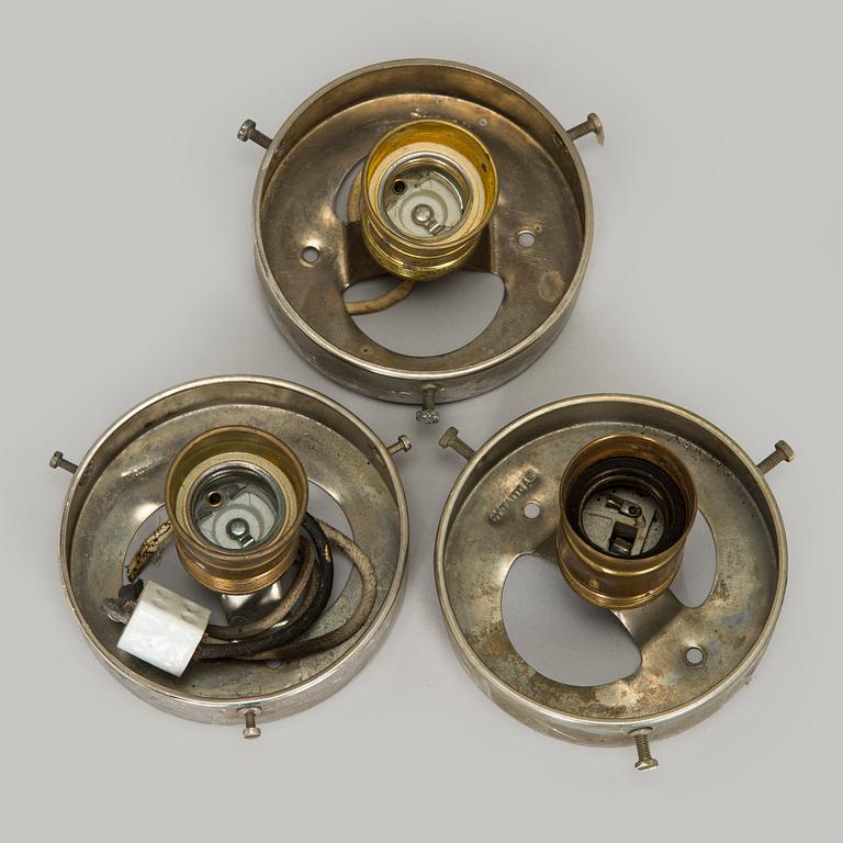 Paavo Tynell, a set of three 1930s ceiling lamps '2008' for Taito Oy.