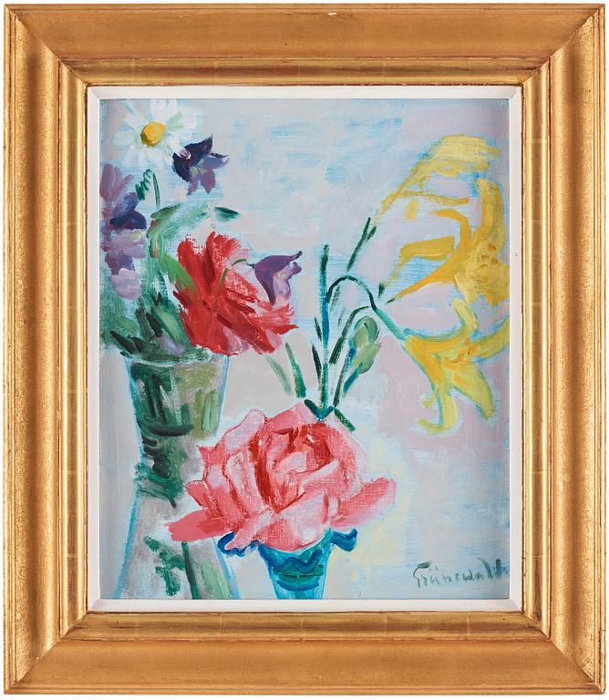 Isaac Grünewald, Stilleben med blommor.