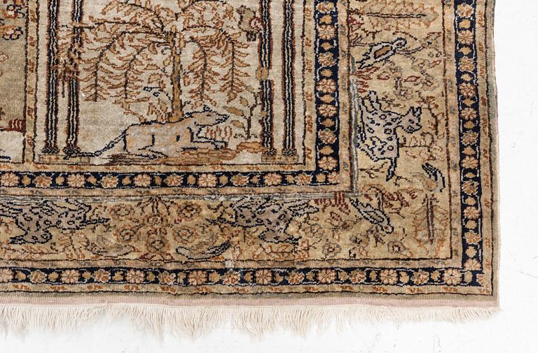 Rug, Kayseri, figural, approximately 330 x 195 cm.