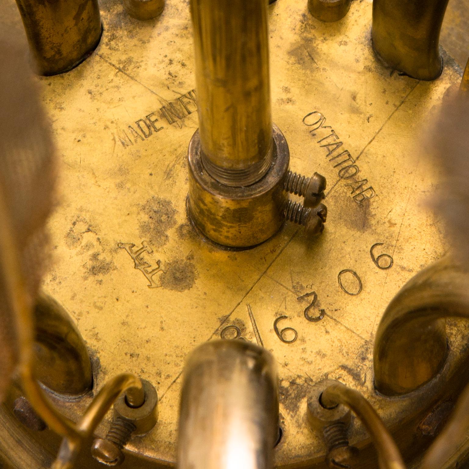 PAAVO TYNELL, taklampa, modell 9029/8, Taito 1900-talets mitt.