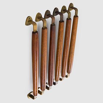 Dörrhandtag, 6 st, 1900-talets mitt.