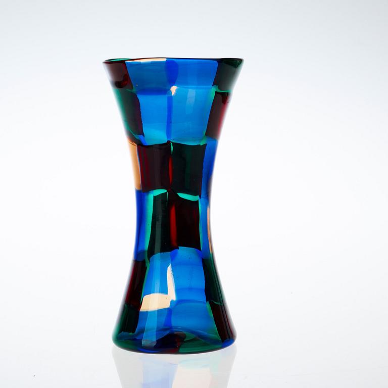 A Fulvio Bianconi 'Pezzato' glass vase, Venini, Italy 1950's.
