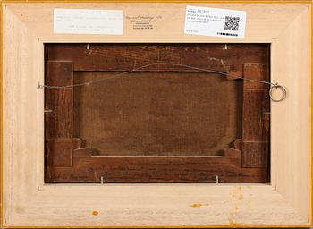 PEDER MORK MÖNSTED, olja på duk, monogramsignerad och daterad 1882.