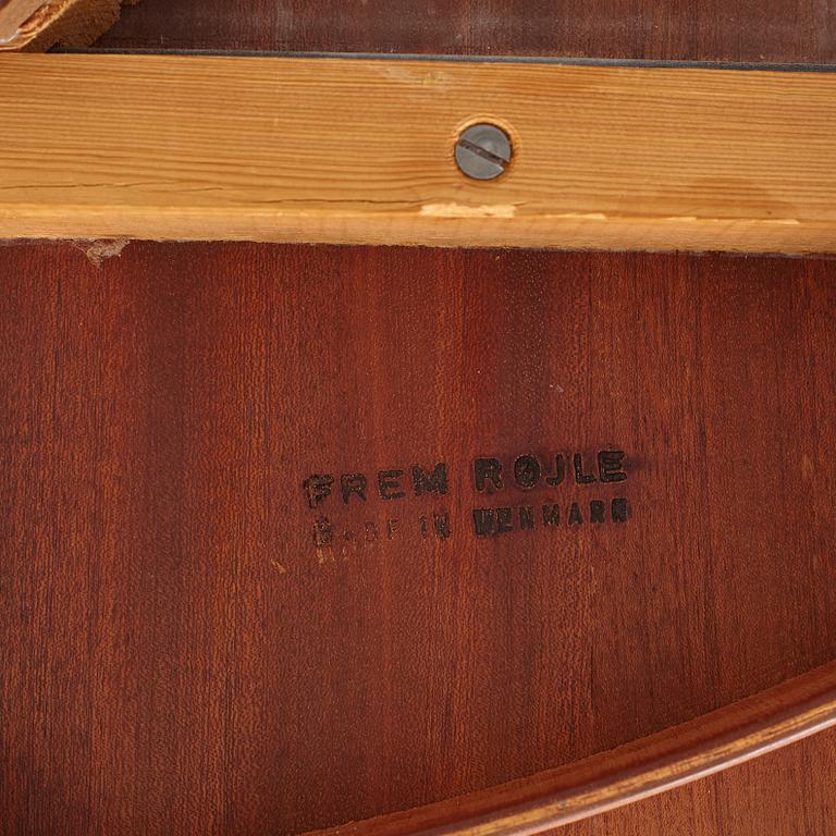 Hans Olsen, a five-piece teak fining suite from Frem Røjle, Denmark, 1950's/60's.