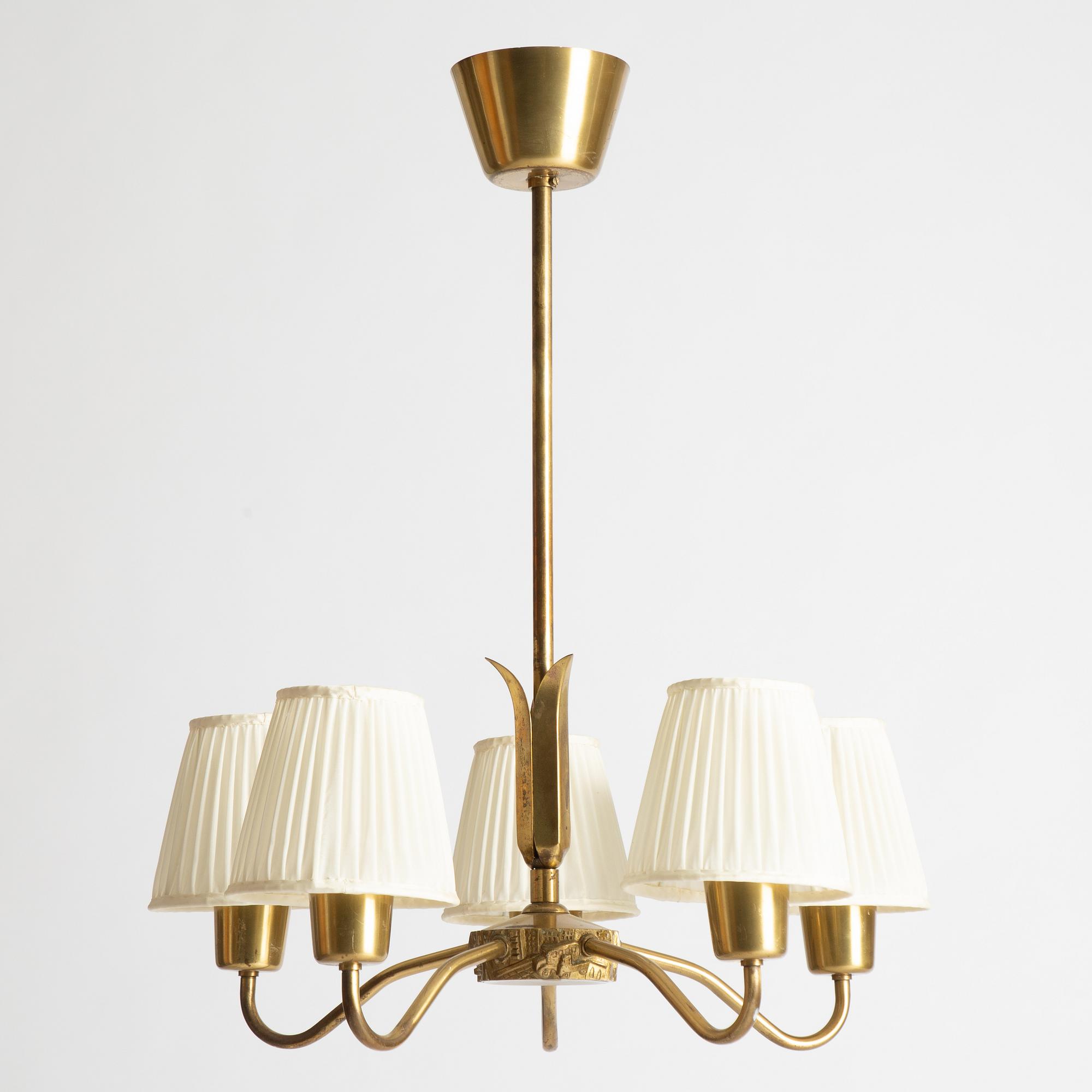 An ASEA ceiling lamp, Swedish Modern, 1940s.