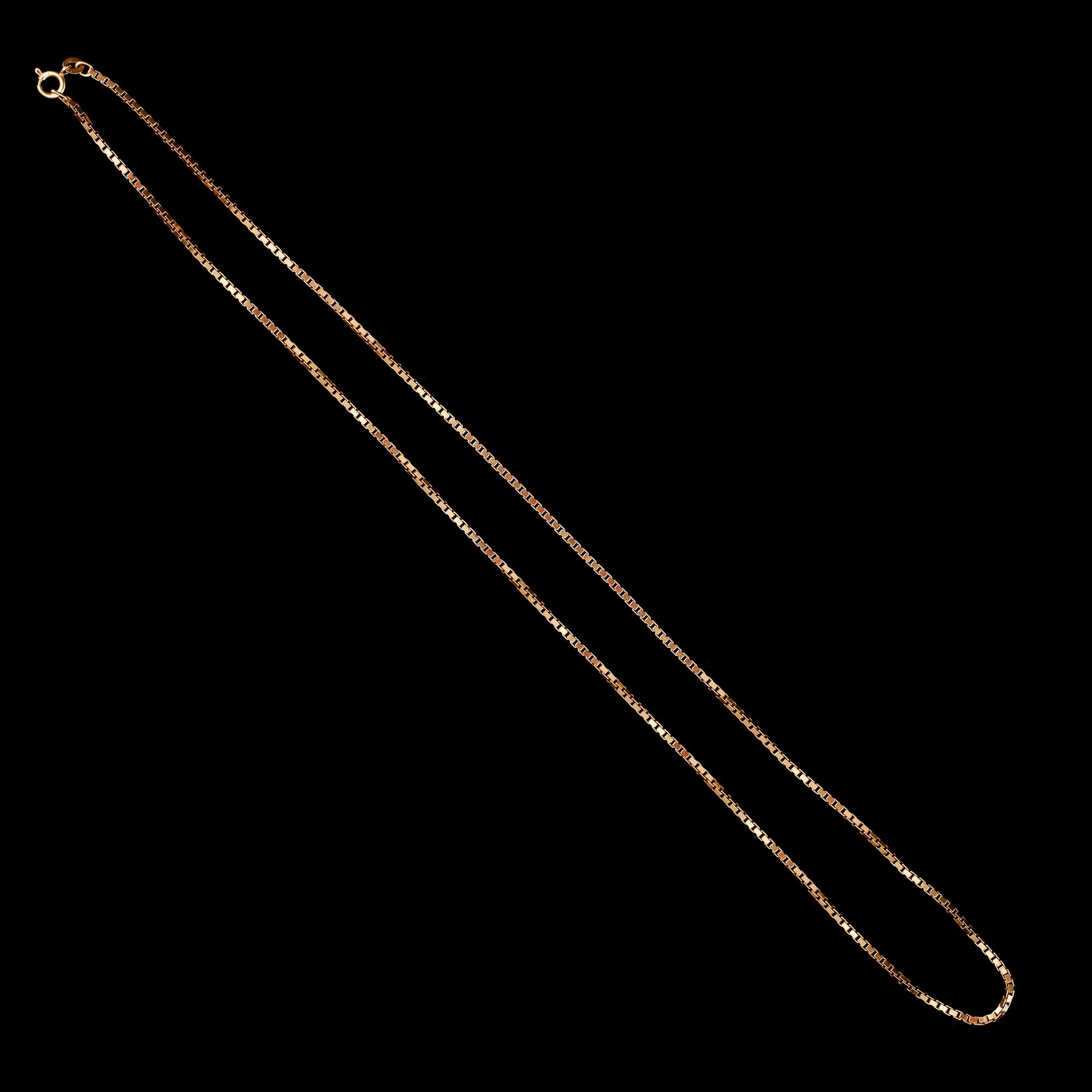 KEDJA, 18 k guld, venetiansk länk. Vikt ca 17 gram.