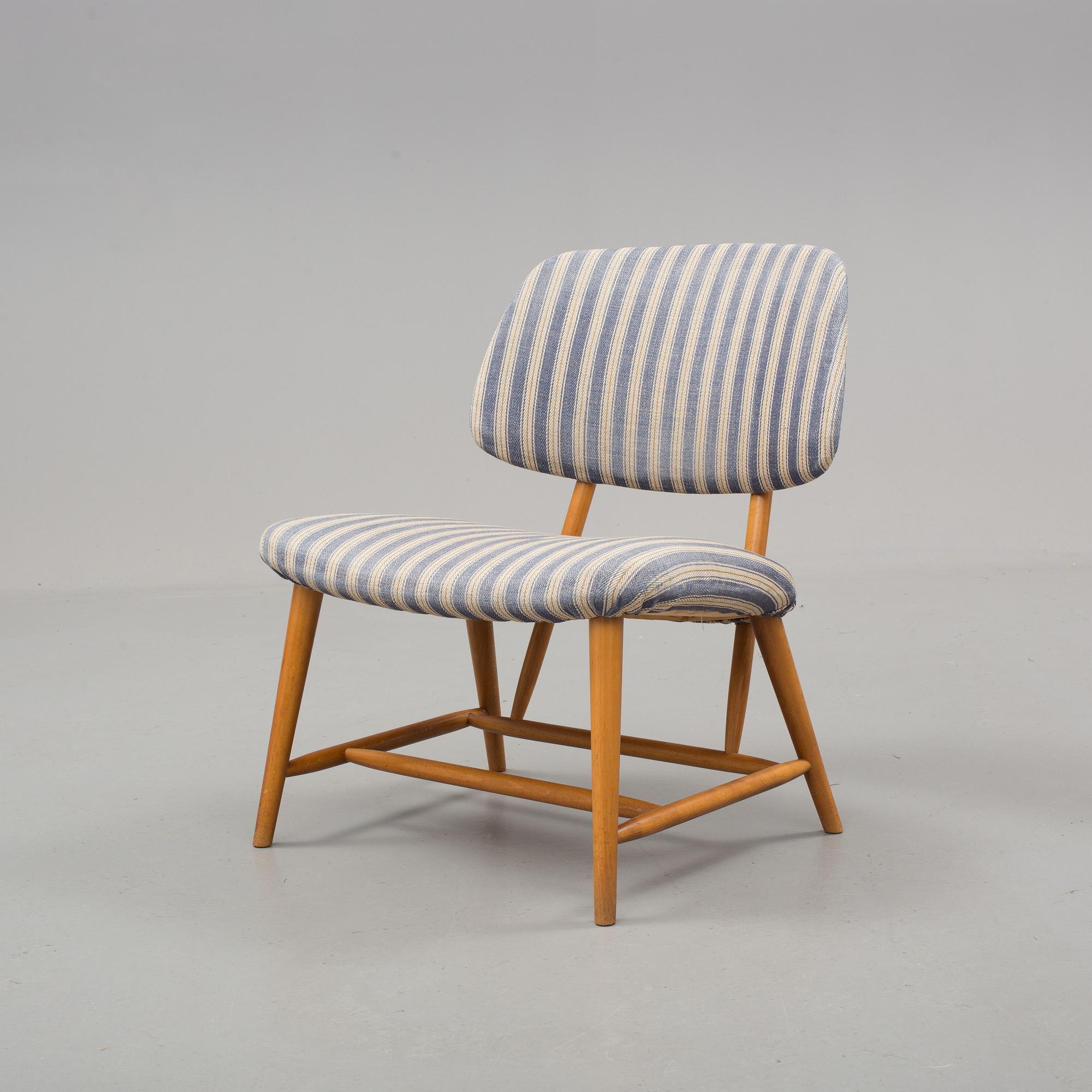 STOL, "TeVe", Alf Svensson, Ljungs Industrier, ur serien "Bra Bohag", Modellen Formgiven 1953.