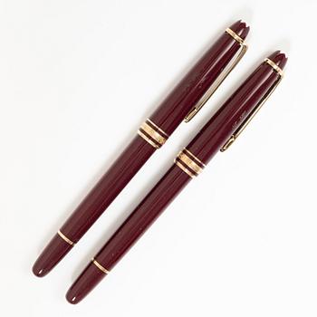 Kulspetspennor, 2 st, "Meisterstück", Mont Blanc, Tyskland. .