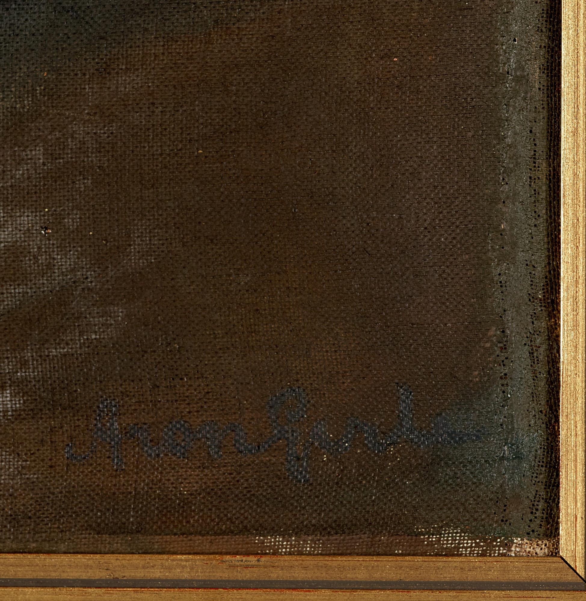 ARON GERLE, oil on canvas, signed.