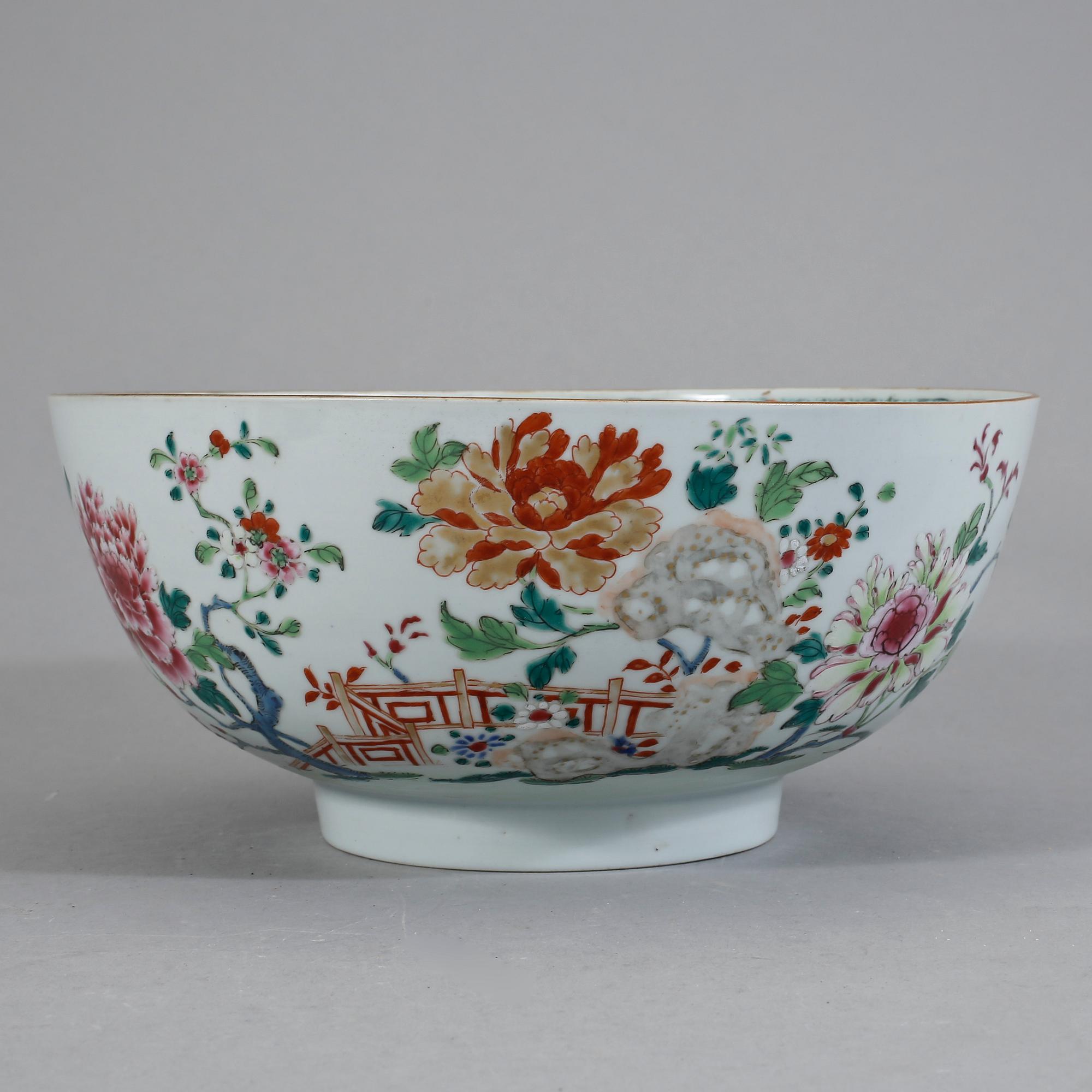 BÅLSKÅL, porslin, Kina, Qianlong (1736-95).