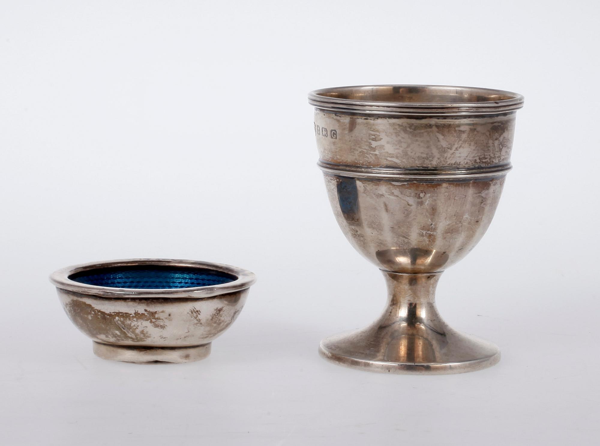 PARTI SILVER, 11 delar, främst Sverige och England, bl.a J Gloster Ltd, Birmingham, 1933. 
Vikt ca 244 gram.