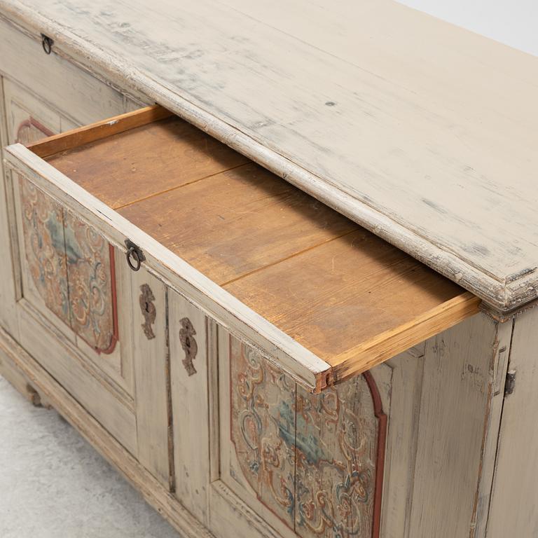 A painted pine sideboard, 19th Century.