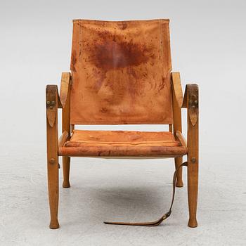 Kaare Klint, a "Safari Chair" armchair, Rud Rasmussen, Denmark, second half of the 20th century.