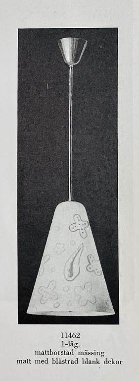 Harald Notini, & Uno Westerberg, a ceiling lamp, model "11462", Arvid Böhlmarks Lampfabrik, 1940s.