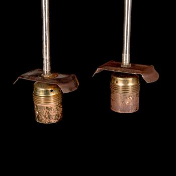 A pair of 1930s pendant lights.