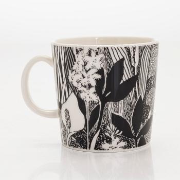 A Moomin mug, 'Moomintroll daydreaming', vitro porcelain, Moomin Characters, Arabia 2005.