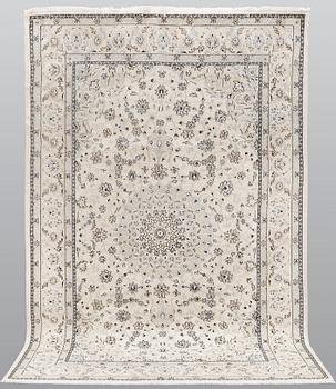 Matta, Nain part silk s.k 9LAA, ca 307 x 198 cm.