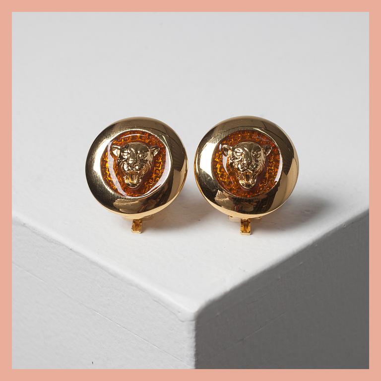 EARRINGS, 3 pair, Escada.