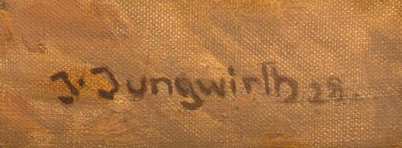 Joseph Jungwirth, olja på duk, signerad J Jungwirth.