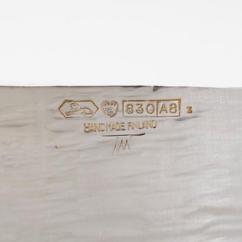 Tapio Wirkkala, skål, silver, TW 243, Kultakeskus, Tavastehus 1978.