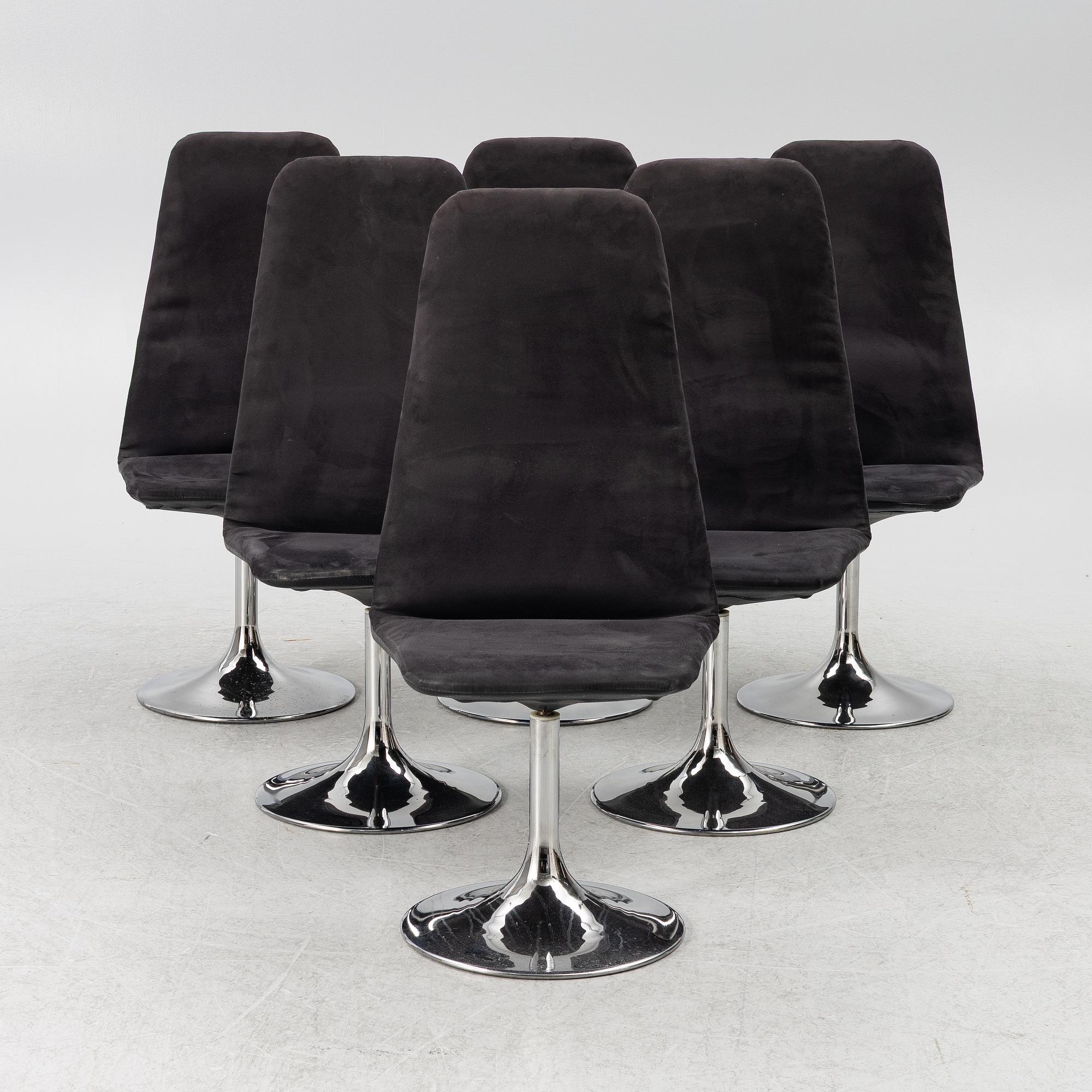A set of 6 "Viggen" chairs, Johansson Design Markaryd, second half of the 20th century.