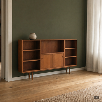 A bookcase, Scandinavia, 1950s/60s.