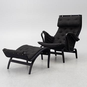 Bruno Mathsson, Armchair with footstool, 'Pernilla', Dux.