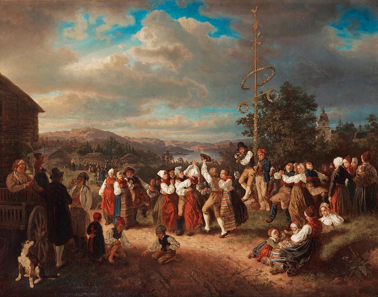 Kilian Zoll, "Midsommardans i Rättvik" (=Midsummer dance in Rättvik).