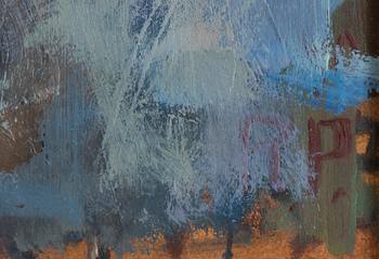 Ragnar Person, olja på pannå, signerad RP.