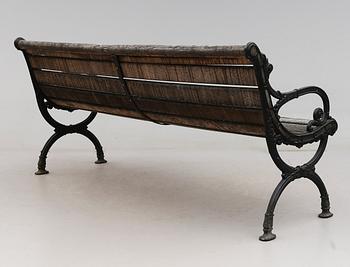 TRÄDGÅRDSSOFFA, J & C.G. Bolinder, AB Stockholm, omkring år 1900.