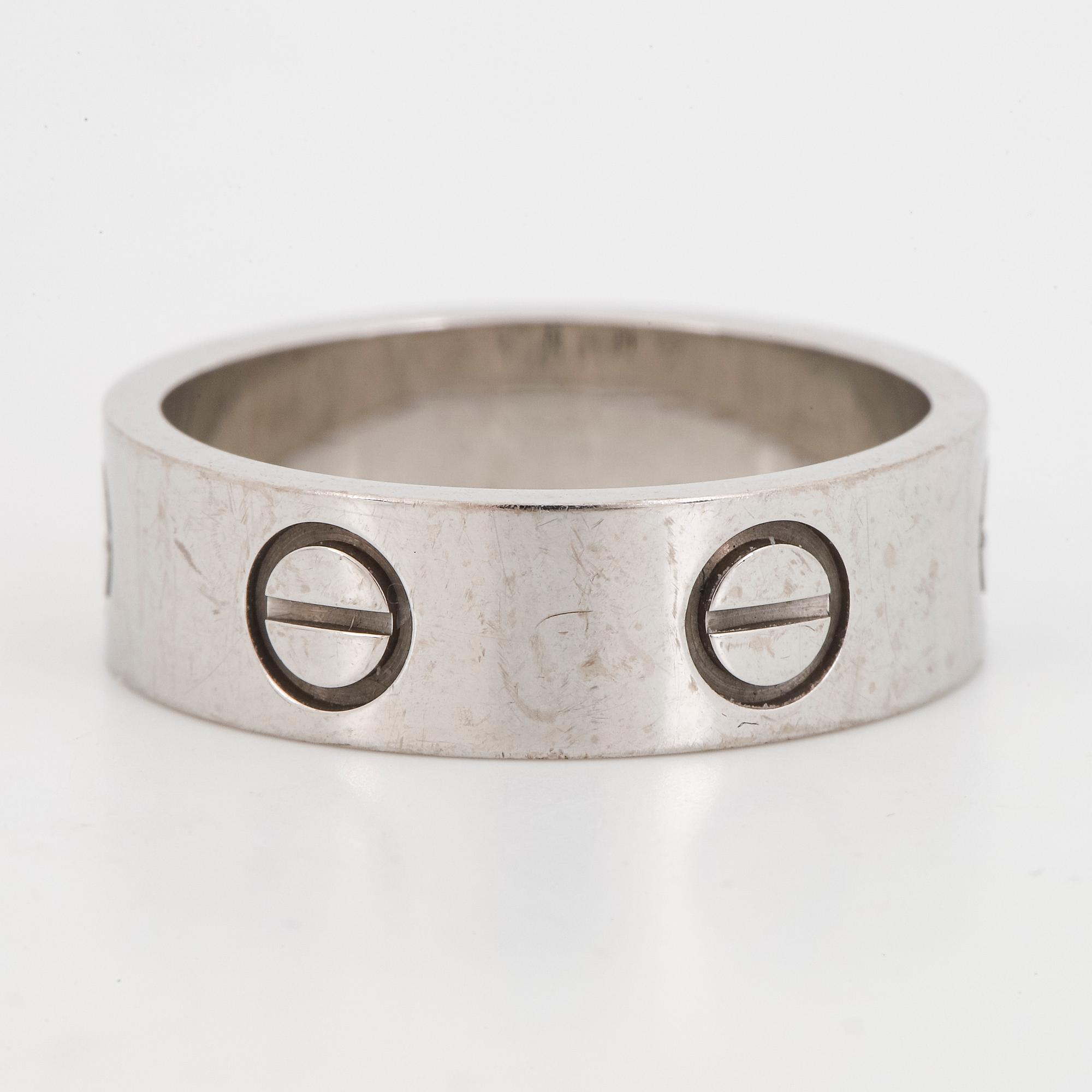 CARTIER, "Love" ring.