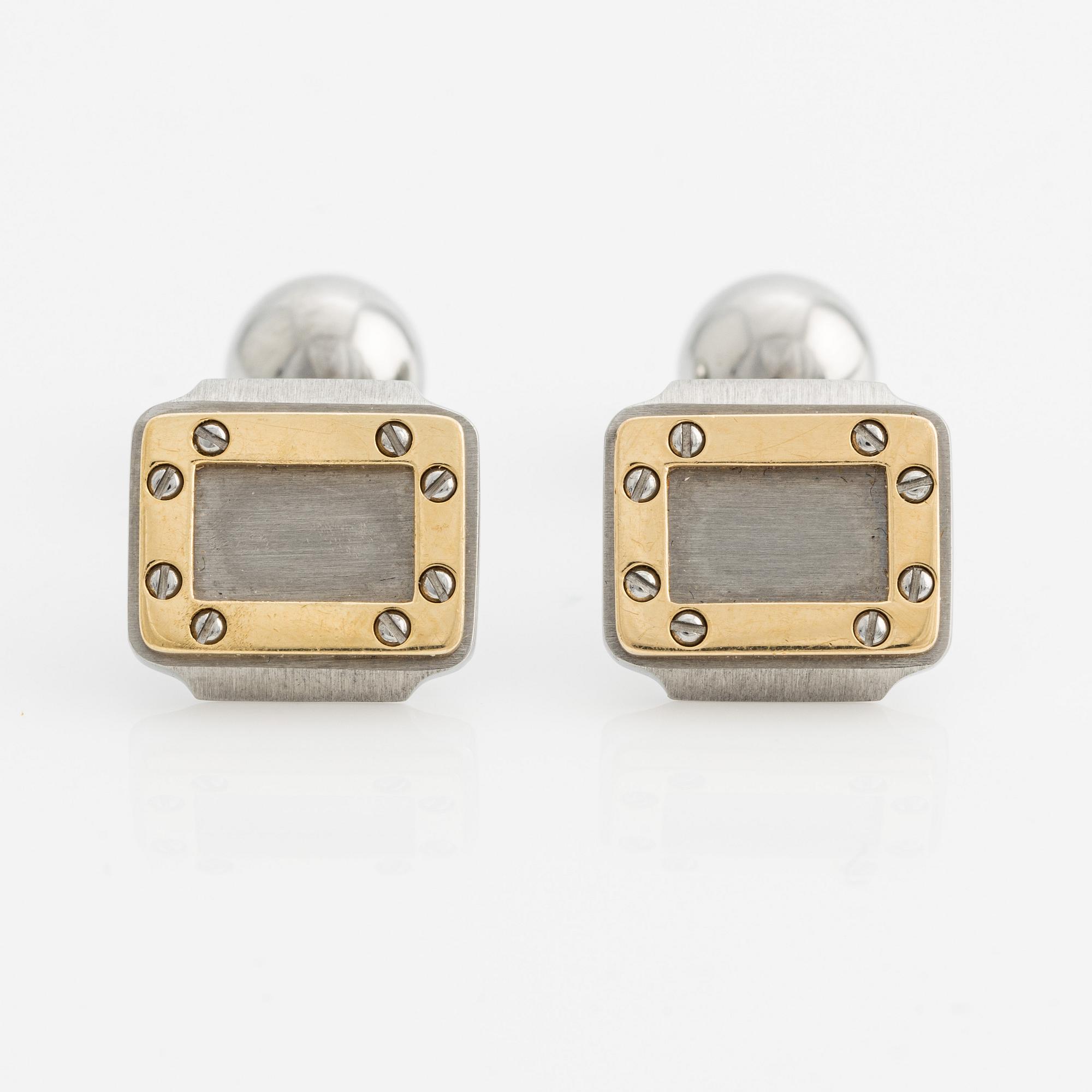 Cartier, Manschettknappar, ett par, Santos Oretacier,