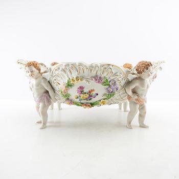 Cup on foot Rococo style Dresden first half of the 20th century porcelain.