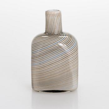 Heikki Orvola, a filigree glass bottle, signed Heikki Orvola Nuutajärvi Notsjö.