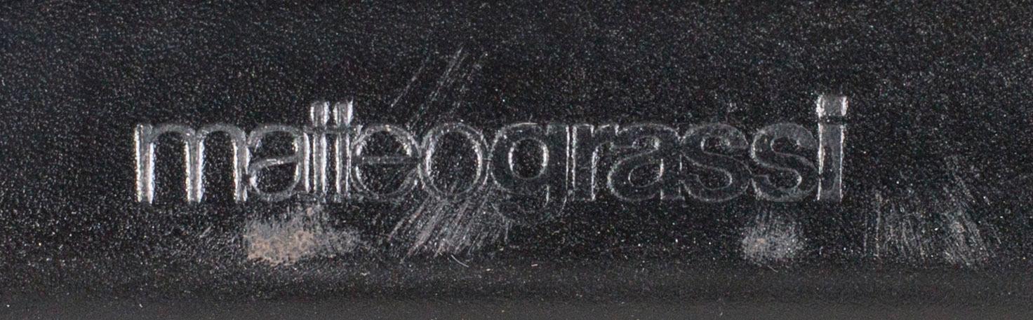 FOUR CHAIRS "KORIUM" TITO AGNOLI FOR MATTEO GRASSI.