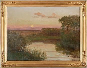 FREDRIK KREBS, olja på duk. Signerad och daterad 1924.