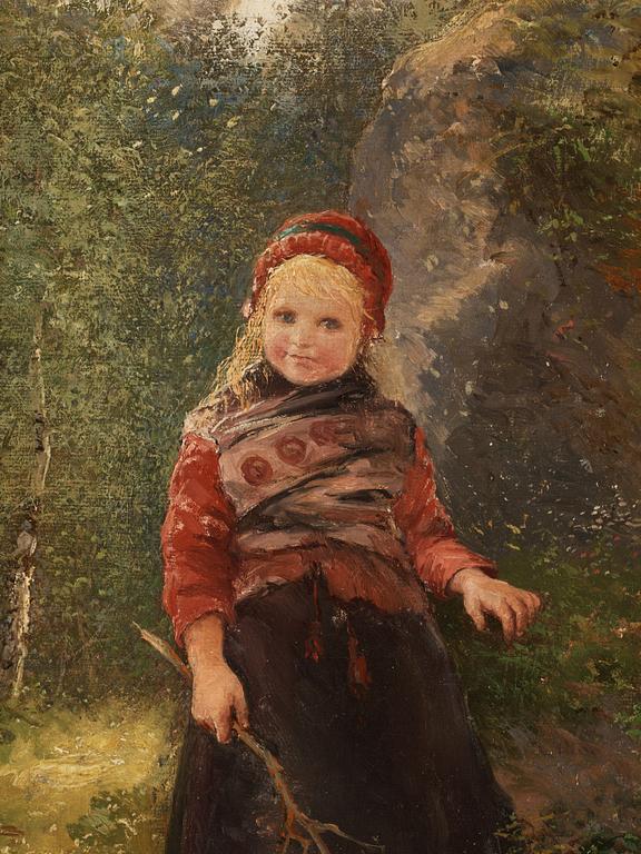 Severin Nilson, Girl in Greenery.