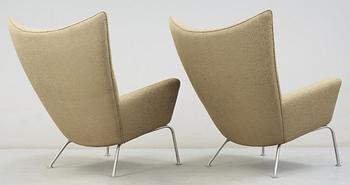 A Hans J Wegner 'Wing chair', CH-445, Carl Hansen & Søn, Denmark.