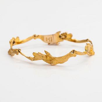 Björn Weckström, A 14K gold bracelet "Orchid Psychedelic". Lapponia 1969.