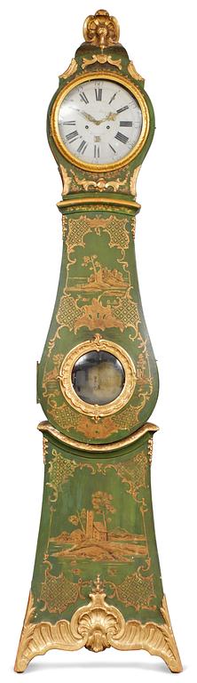 A Swedish Rococo long-case clock by N. Berg.