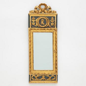 A late Gustavian mirror by Eric löfgren, Stockoholm, Sweden, 1795.