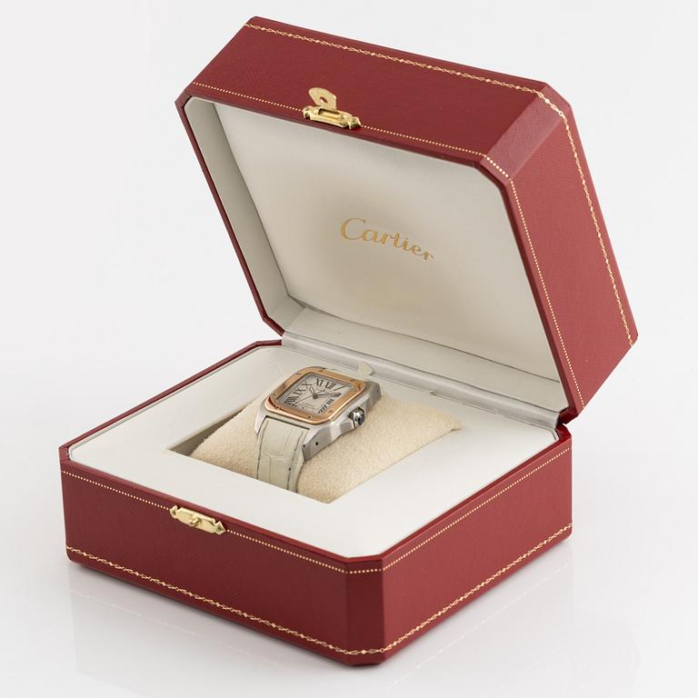 Cartier, Santos 100, armbandsur, 33 x 32,5 (44) mm.